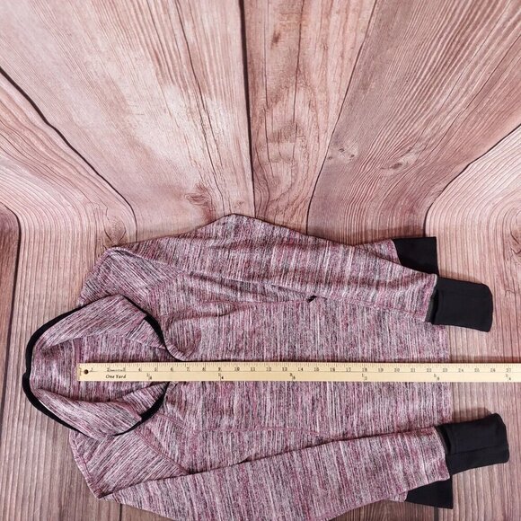 Lululemon Womens Sz 6 Runderful 1/2 Zip Space Dye Camo Berry Rumble Multi Black - Picture 13 of 13